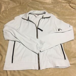 CAbi light blue athletic zip up / small s